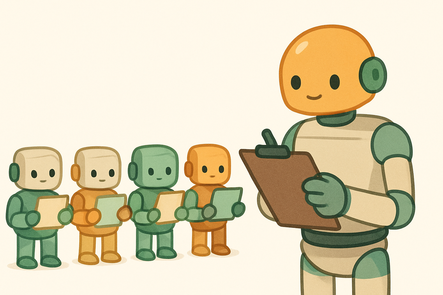 Several Claude agents working in parallel while a skill provides shared instructions