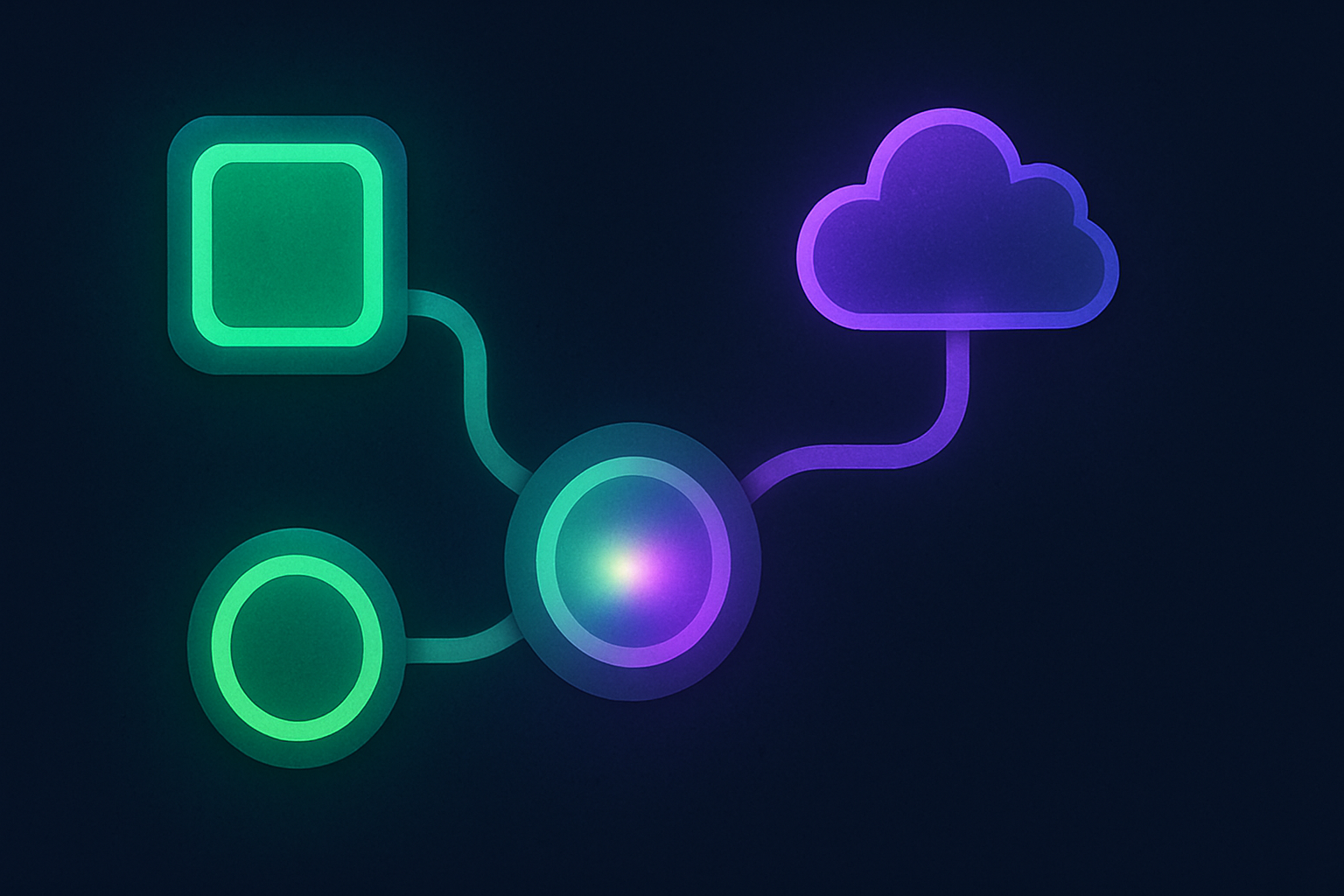 Three connected modules feeding into one core, showing how an ai chief of staff combines several systems