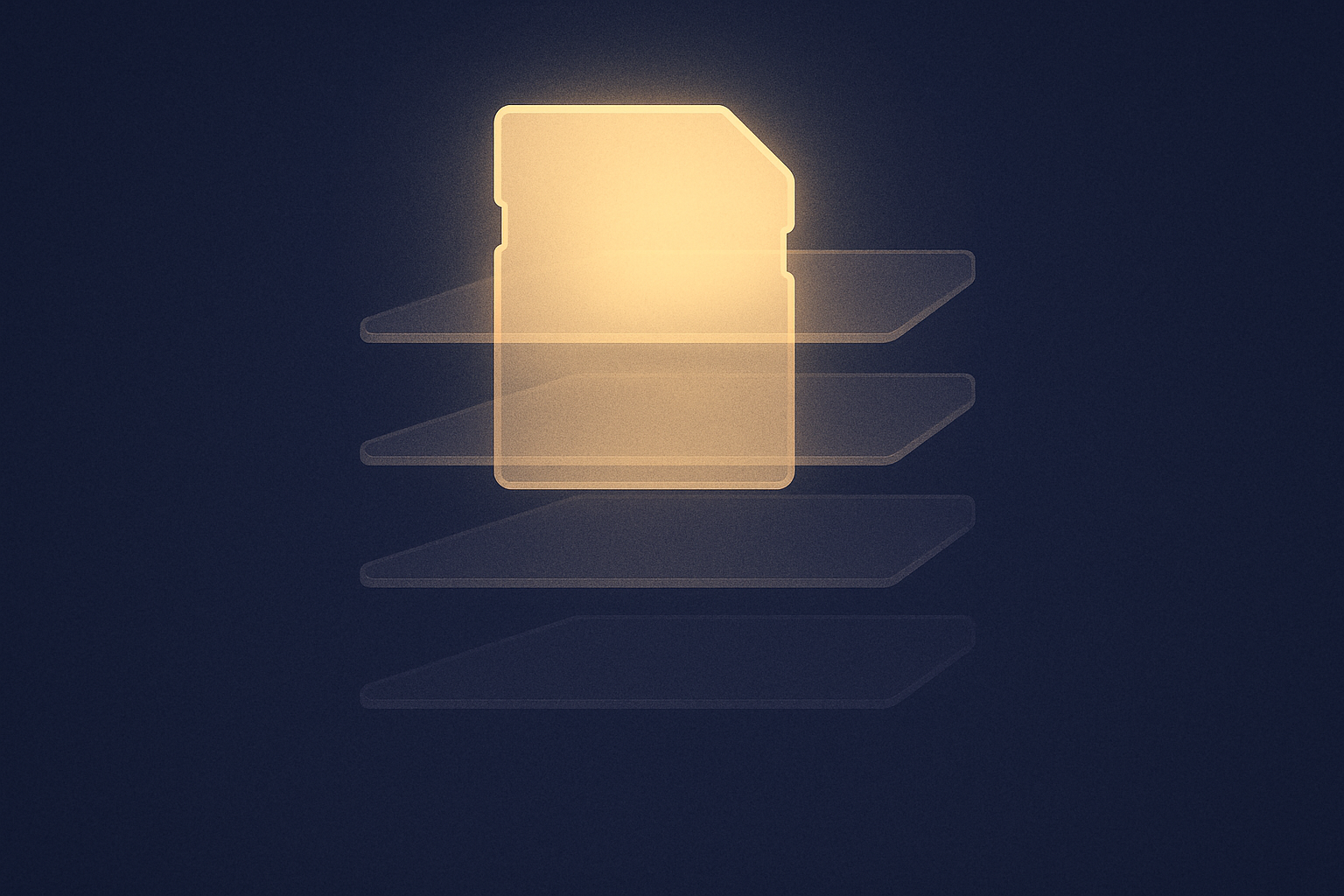 Illustration of tiered memory storage with important information staying accessible