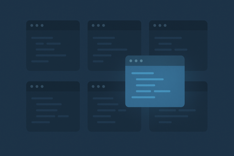 Illustration comparing several AI code editor windows as cursor alternatives