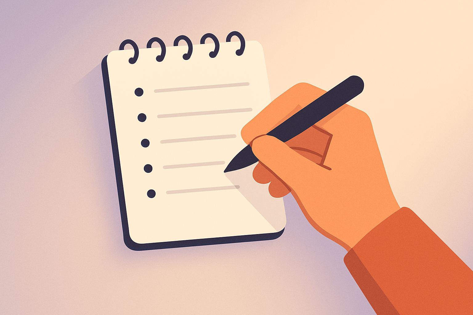 Illustration of writing and scoring a personal self-care framework
