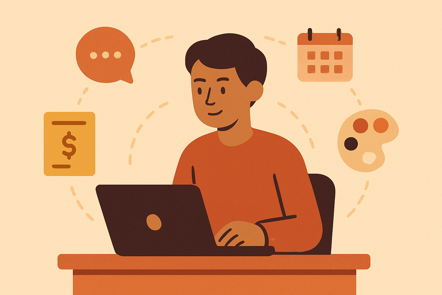 AI tools for solopreneurs illustration