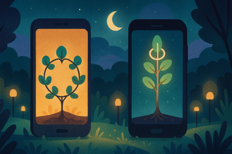 is flora or forest better comparison with two focus gardens and phones