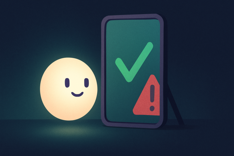 ChatGPT agreement problem shown as a green checkmark hiding a warning