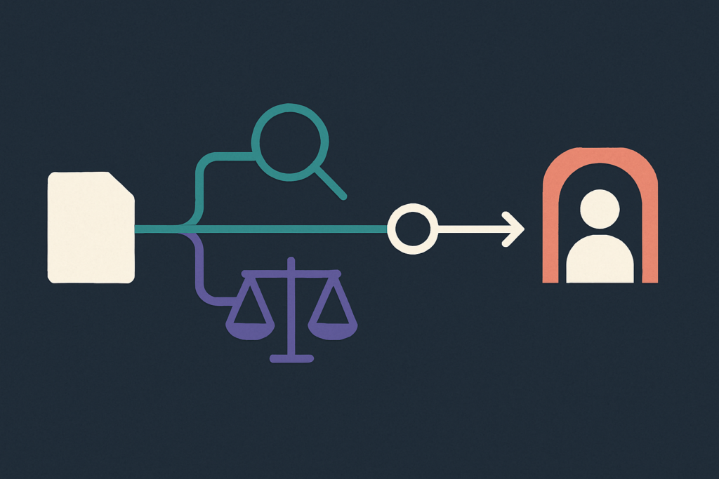 AI review workflow with independent evidence and decision critics before human approval