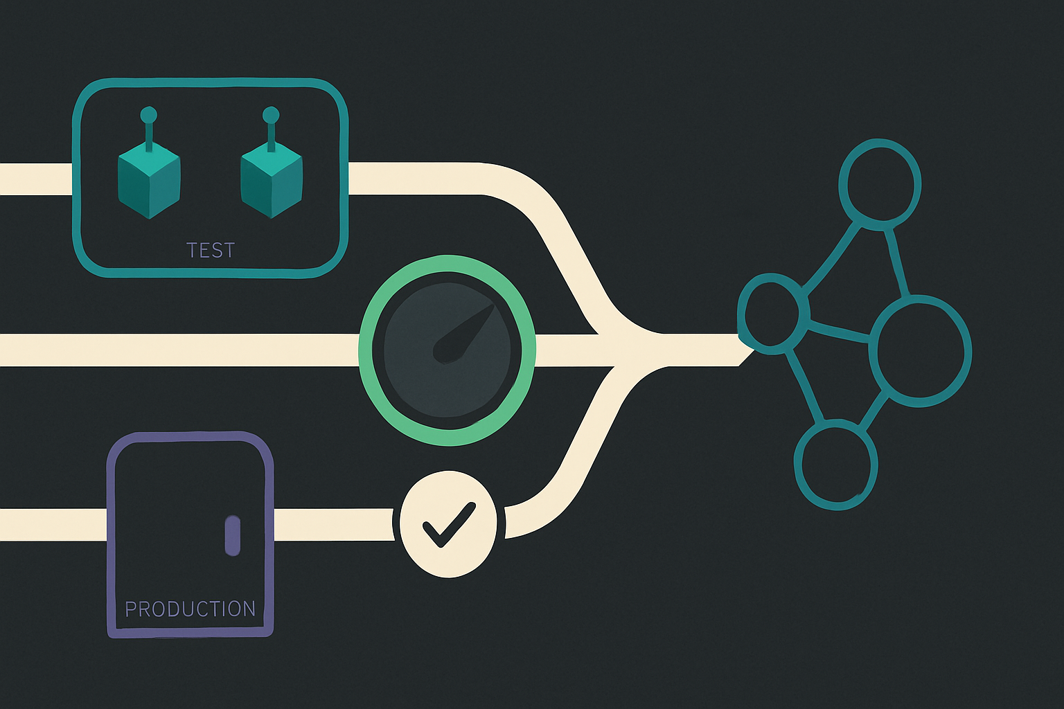 Three-stage n8n testing path with manual execution highlighted