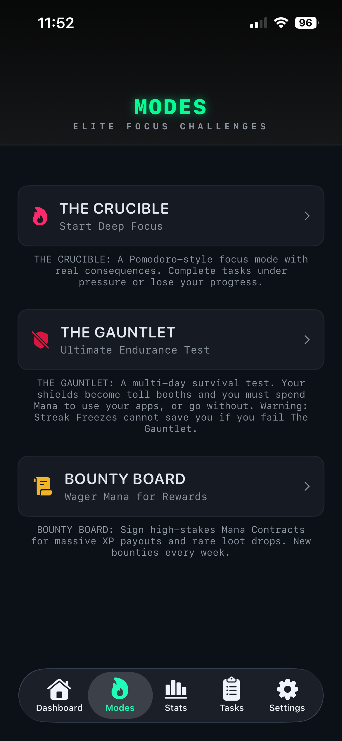 Mana app screenshot 1